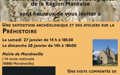 27 & 28 janvier 2024 Exposition archéologique et ateliers préhistoire