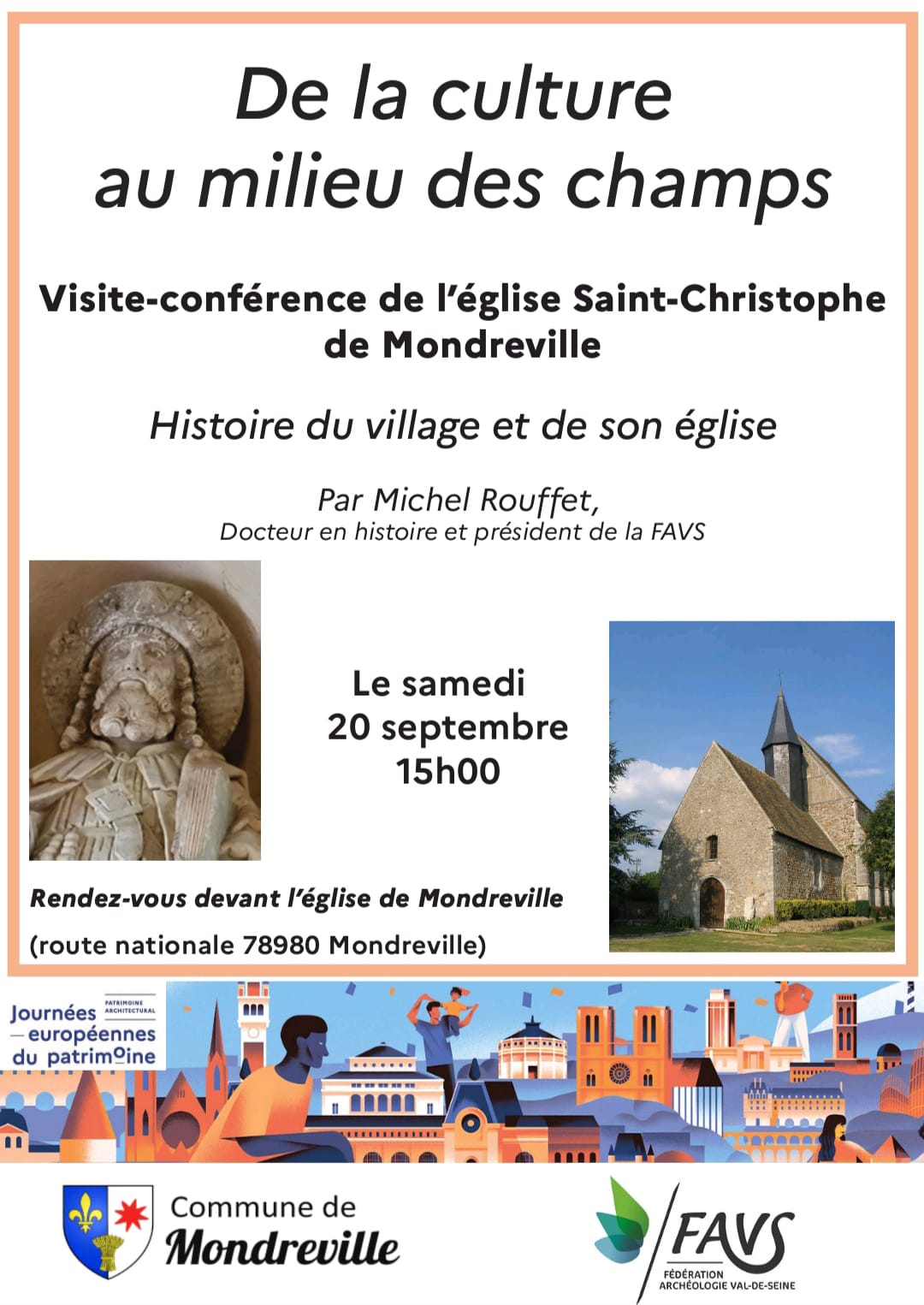Journée du Patrimoine : Visite-conférence de l’église Saint-Christophe de Mondreville
