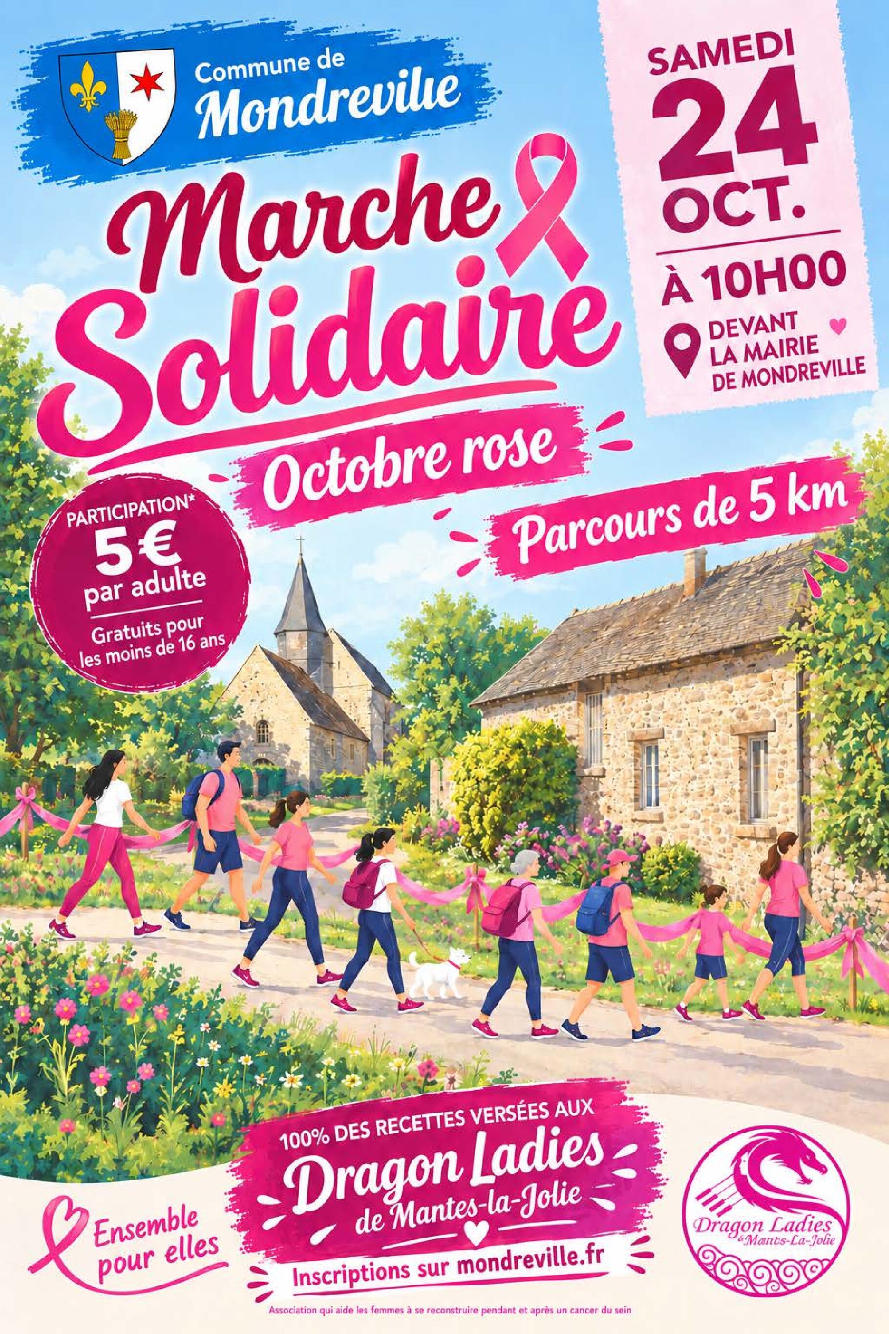 Octobre Rose : Marche solidaire le 24 octobre 2026 à 10h
